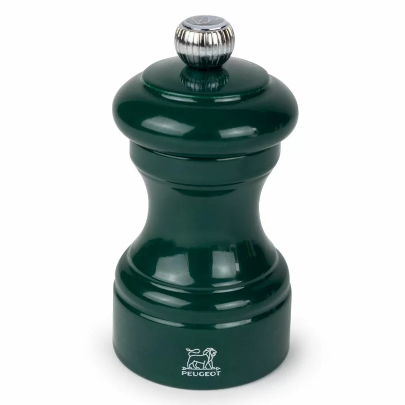 Peugeot Mlýnek Bistrorama na sůl, tmavě zelený, 10 cm Peugeot Mlýnek Bistrorama na sůl, tmavě zelený, 10 cm