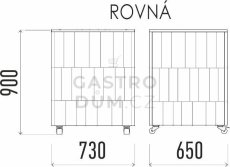 Enofrigo neutrální pracovní modul rovný 650 NE