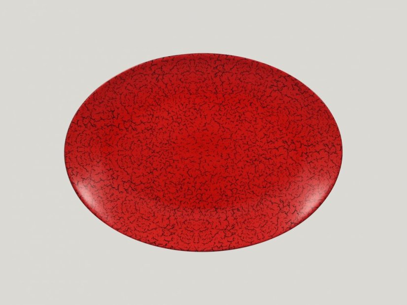 RAK Porcelain RAK Ruby talíř oválný 36 × 27 cm – červená | RAK-RBNNOP36