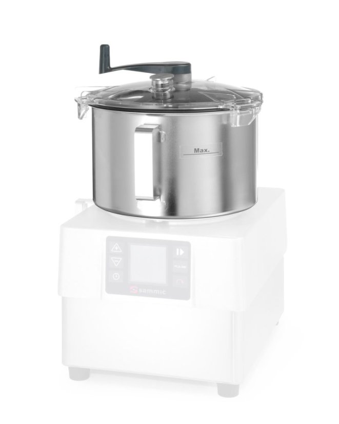 Kráječ masa – emulgátor KE-5V s elektronickým grafickým panelem, Sammic, 5,5L, 230V/1500W, 286x387x(H)487mm