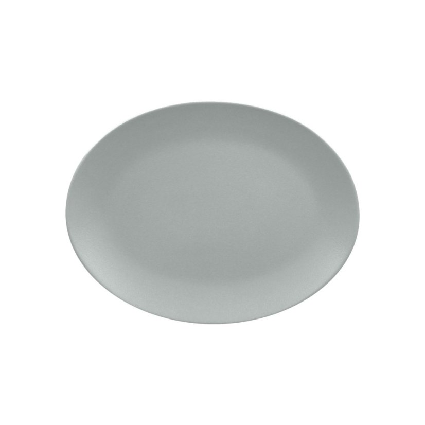 RAK Porcelain RAK Talíř oválný 36 × 27 cm, šedá | RAK-NFNNOP36PG