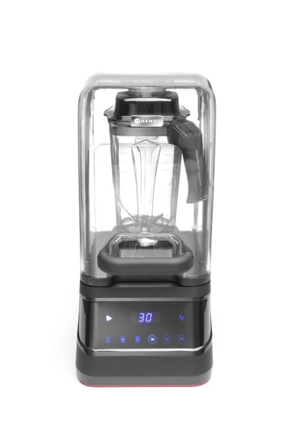 Digitální barový mixér se zvukovým omezením , HENDI, 2,5L, Černá, 230V/1680W, 250x300x(H)546mm