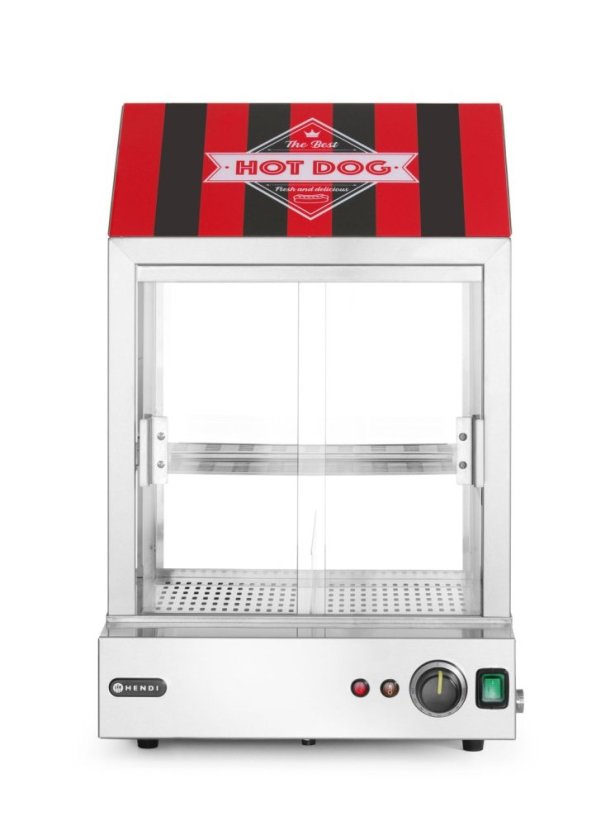 Ohřívač na hot dogy, HENDI, Stříbrná, 230V/2000W, 508x445x(H)693mm