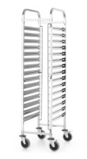 Čistící vozík, HENDI, Kitchen Line, GN 1/1, Stříbrná, 380x550x(H)1705mm