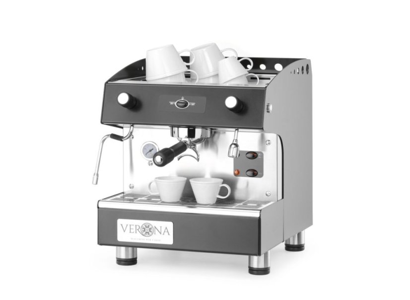 Kávovar Romeo Easy, 1-skupinový, poloautomatický, Verona, 230V/1800W, 375x530x(H)485mm