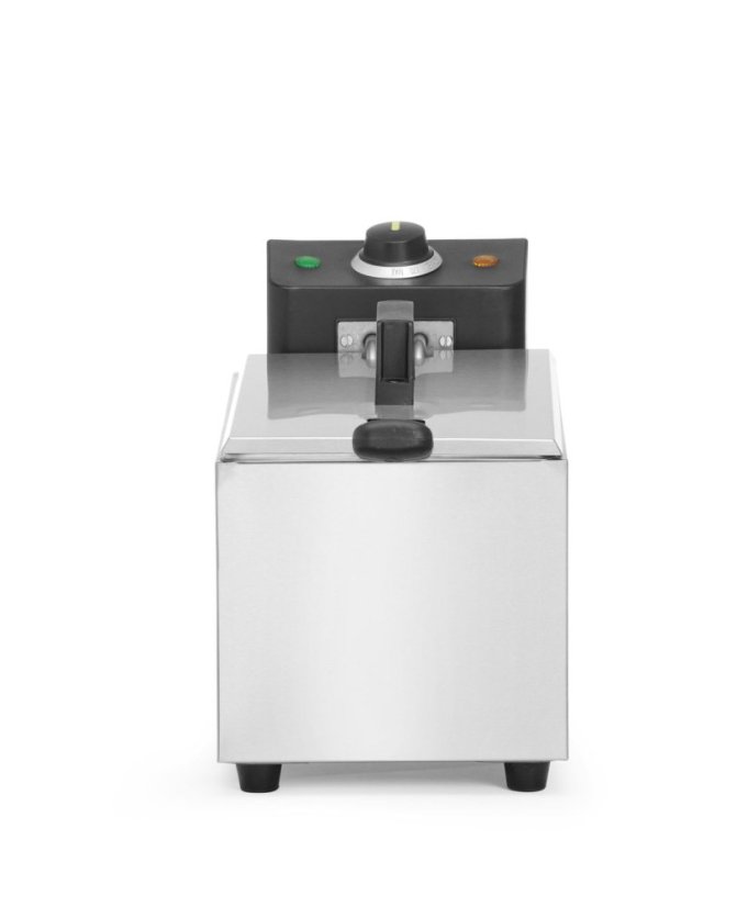 Hluboká fritéza, HENDI, Budget Line, GN 1/3, 4L, Stříbrná, 230V/2800W, 184x404x(H)258mm