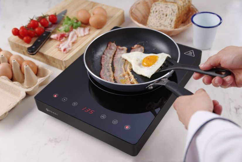 Indukční vařič 2000W, HENDI, Kitchen Line, 230V/2000W, 297x411x(H)57mm