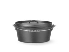 Litinový hrnec, HENDI, 7,2L, Černá, ⌀310x(H)130mm, Kulatý