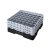 Cambro Koš Camrack 49 pozic, výška sklenice 21,6 cm - Černá