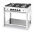 Plynový sporák - 5 hořáků, otevřený rám, HENDI, Kitchen Line, 14,3kW, 900x640x(H)910mm