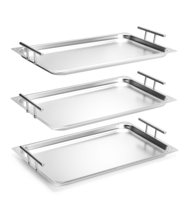 Obdélníkový servírovací tác, HENDI, 530x325x(H)70mm