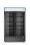 Barová chladnička s podsvíceným panelem, dvoudveřová, Arktic, 512L, Černá, 230V/510W, 585x1120x(H)1900mm
