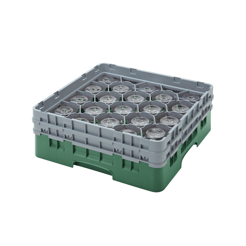 Cambro Koš Camrack 20 pozic, výška sklenice 30 cm - Zelená