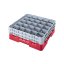 Cambro Koš Camrack 25 pozic, výška sklenice 30 cm - Červená