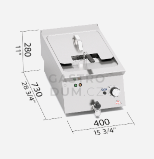 Elektrická fritéza Bertos SE7F10-4B