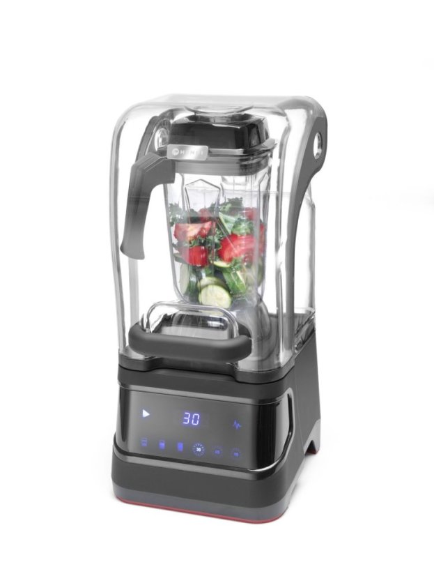 Digitální barový mixér se zvukovým omezením , HENDI, 2,5L, Černá, 230V/1680W, 250x300x(H)546mm