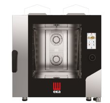 Konvektomat Millennial Touch Screen Bakery s automatickým mycím systémem, 6x600x400 mm - ovládaná elektronicky, plynová, Tecnoeka, 230V/500W, 13500kW, 850x1035x(H)950mm