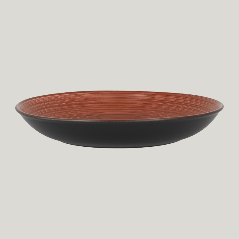 RAK Porcelain RAK Trinidad talíř hluboký pr. 30 cm, hnědý | RAK-TRNNDC31BW