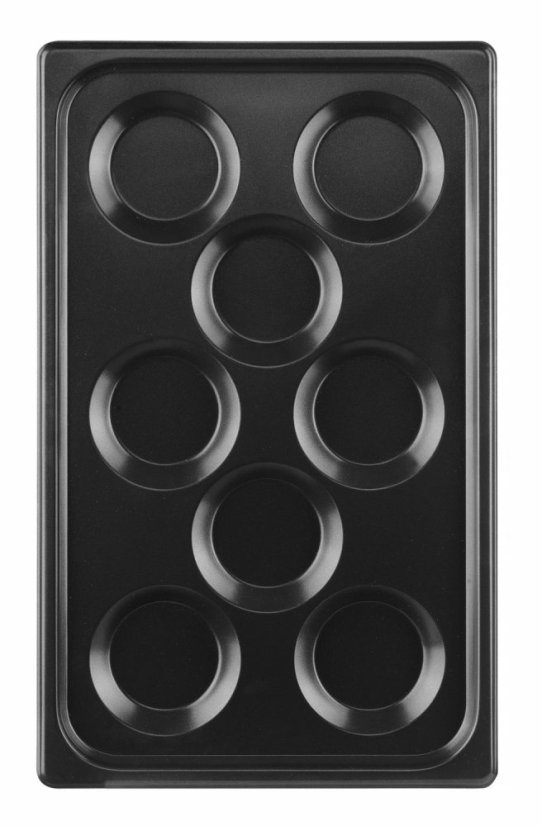 Podnos s nepřilnavým povrchem CONVECTOMAT EGGPLATE, HENDI, GN 1/1, Černá, 530x325x(H)26mm