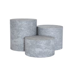 TOMGAST Podstavec kulatý HPL, pr.223 mm, v: 60 mm, dekor beton