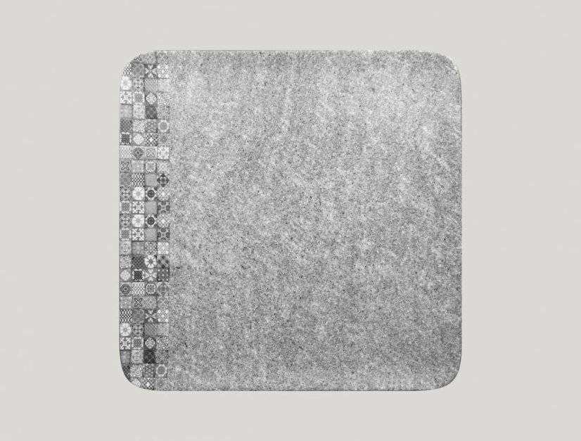 RAK Porcelain RAK Splednour talíř čtvercový 33 × 33 cm – šedá | RAK-SRAUSP33