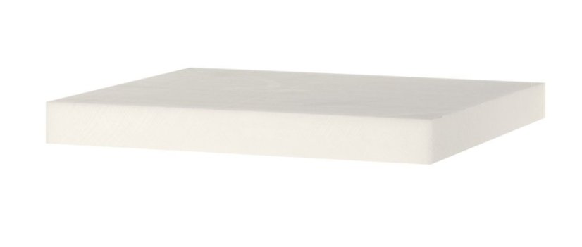 Řeznický blok - polyethylen bez podstavce, HENDI, Bílá, 500x400x(H)50mm