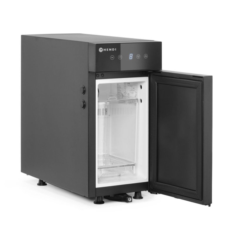 Chladnička na mléko, HENDI, Profi Line, 9L, Černá, 230V/65W, 220x450x(H)455mm