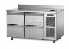 Coldline chladící stůl TA13/4MS s deskou, dřezem a zadním lemem