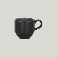 RAK Porcelain RAK Trinidad šálek stohovatelný 90 ml, šedý | RAK-TRCLSC09BG