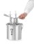 Dávkovač náplně do koblih, HENDI, 4,5L, Stříbrná, 330x240x(H)390mm