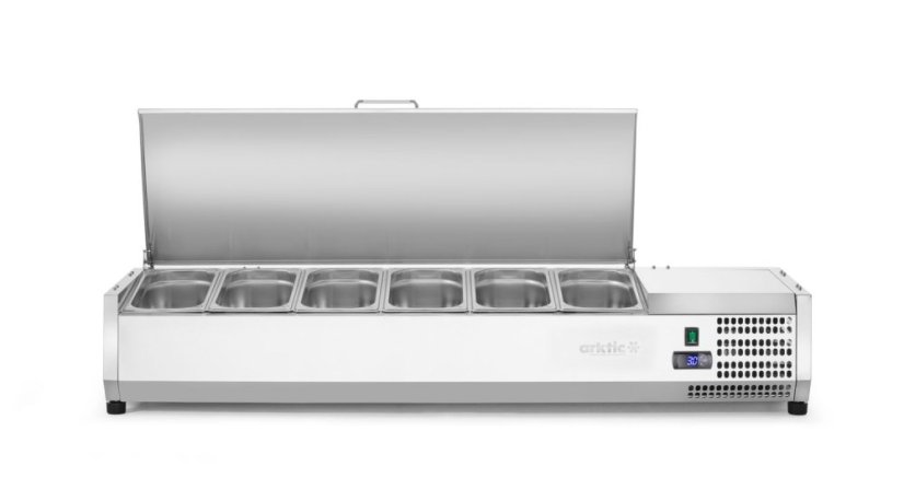 Chladicí zásobník GN 1/3, Arktic, 6x GN1/3, GN 1/3, 36L, 230V/180W, 450x1405x(H)630mm
