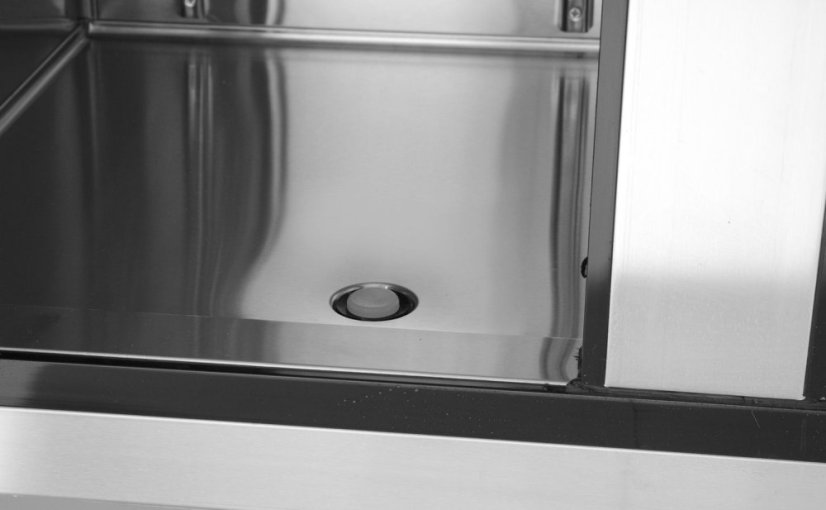 Dvoudveřový chladicí stůl s postranními jednotkami, Arktic, Kitchen Line, 166L, 230V/270W, 600x1200x(H)840mm