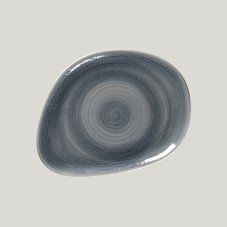 RAK Porcelain RAK Spot talíř mělký 22 × 16,5 cm – šedomodrý | RAK-SJDFLFP22