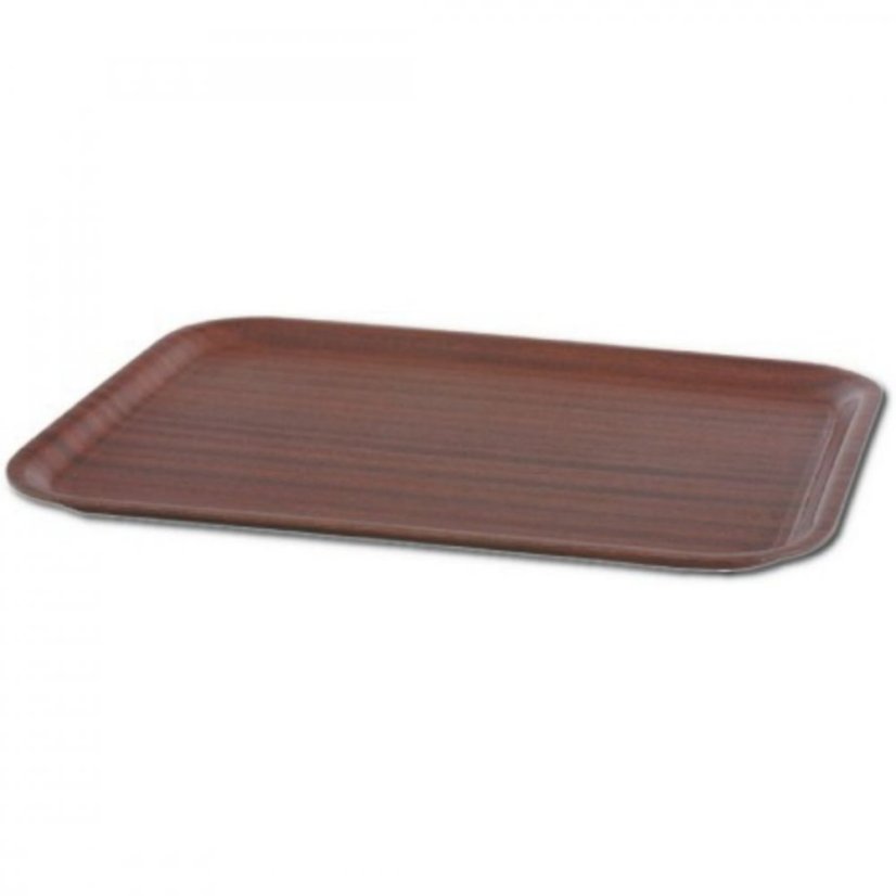 Cambro Podnos Mykonos protiskluzový obdélníkový 32,5 × 53 cm, ořech