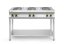 Elektrický vařič Kitchen Line – 6 plotýnek s otevřenou podstavou, HENDI, Kitchen Line, 400V/15600W, 1200x700x(H)900mm