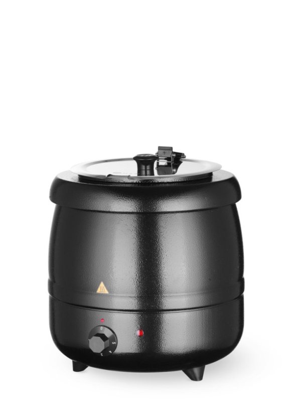 Konvice na polévku, HENDI, Kitchen Line, 8L, Černá, 230V/400W, ⌀330x(H)363mm