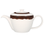 RAK Porcelain RAK Woodart konvice na čaj s víčkem 40 cl – tmavě hnědá | RAK-WDCLTP40OB