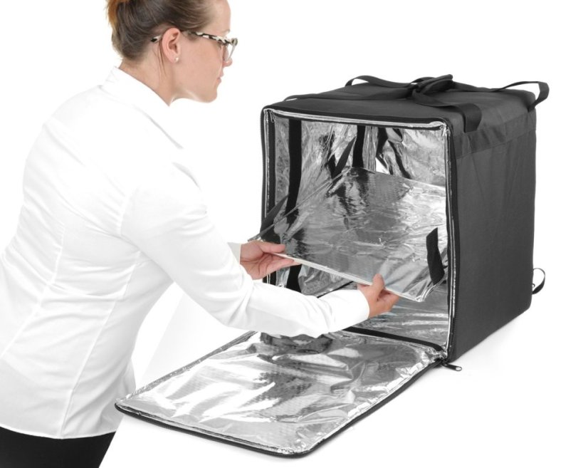 Tepelně izolovaný přepravní batoh, HENDI, 75,2L, Černá, 410x410x(H)480mm