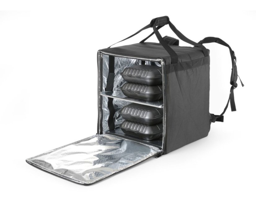 Tepelně izolovaný přepravní batoh, HENDI, 75,2L, Černá, 410x410x(H)480mm
