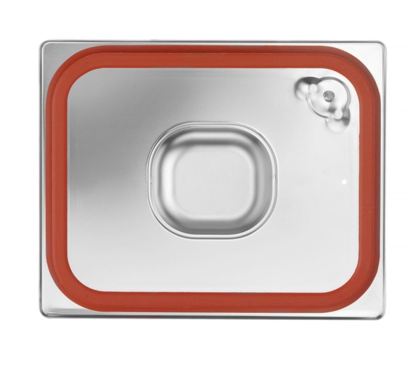 Víko pro nádoby GN se silikonovým těsněním, HENDI, Profi Line, GN 1/2, 265x325mm