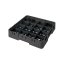 Cambro Koš Camrack 16 pozic, výška sklenice 27,8 cm - Černá