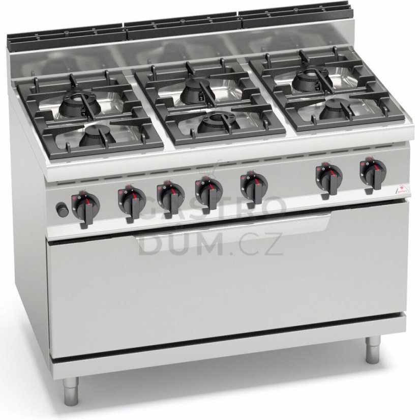 Sporák s troubou Bertos G7F6+T