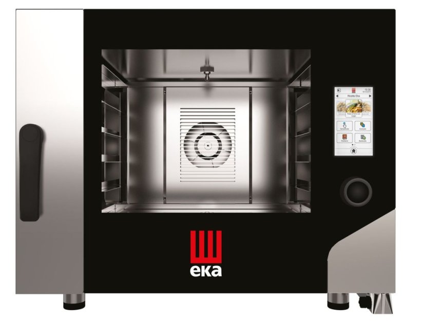 Millennial Konvektomat s dotykovou obrazovkou Pekárna s automatickým čisticím systémem, 4× 600×400 mm - elektronicky řízený, elektrický, Tecnoeka, 400V/7800W, 850x1035x(H)700mm Millennial Konvektomat s dotykovou obrazovkou Pekárna s automatickým čisticím systémem, 4× 600×400 mm - elektronicky řízený, elektrický, Tecnoeka, 400V/7800W, 850x1035x(H)700mm
