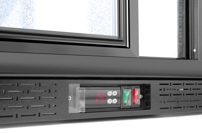 Barová chladnička s trojitými posuvnými dveřmi, Arktic, 254L, Černá, 230V/160W, 1350x520x(H)865mm