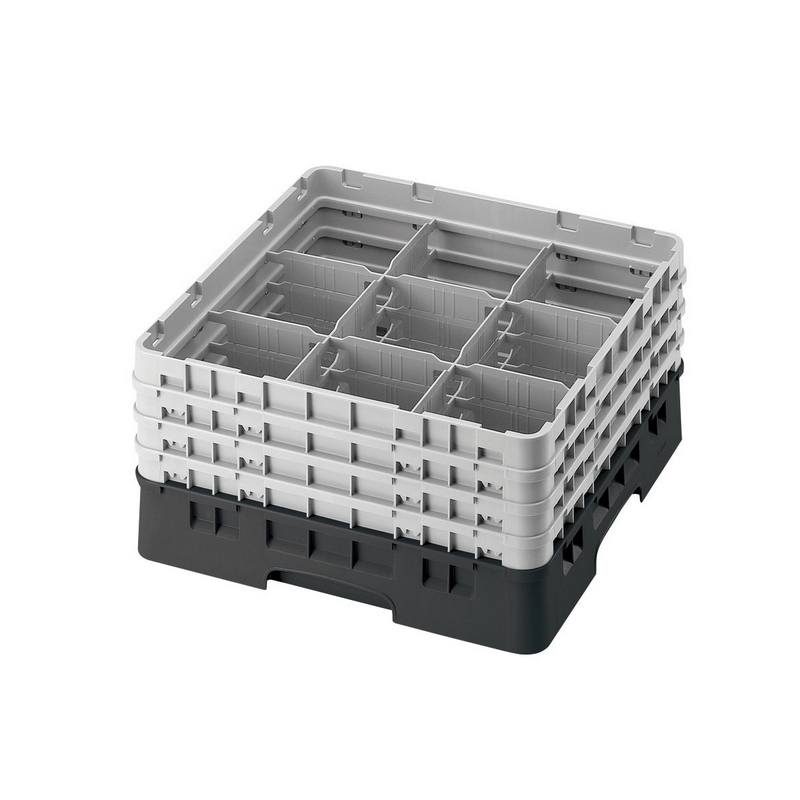 Cambro Koš Camrack 9 pozic, výška sklenice 9 cm - Černá