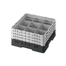 Cambro Koš Camrack 9 pozic, výška sklenice 13,2 cm - Černá