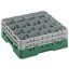 Cambro Koš Camrack 16 pozic, výška sklenice 15,2 cm - Zelená