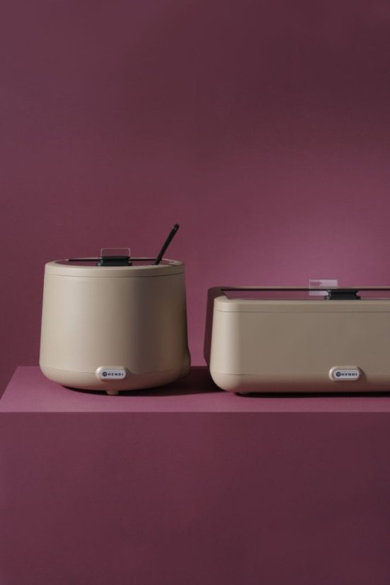 Kotlik na polévku UNIQ, HENDI, designed by Robert Bronwasser, 8L, Béžová, 230V/500W, ⌀365x(H)325mm
