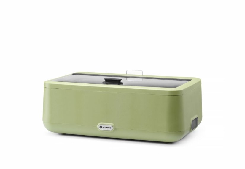 Chafing dish UNIQ, HENDI, designed by Robert Bronwasser, GN 1/1, Zelená, 230V/700W, 607x402x(H)245mm