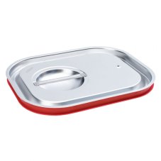 TOMGAST Víko se silikonovým těsněním na gastronádoby Standard bez úchytů GN 1/2